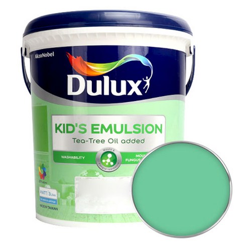 듀럭스 키즈에멀전 무광 페인트 3L, Minty