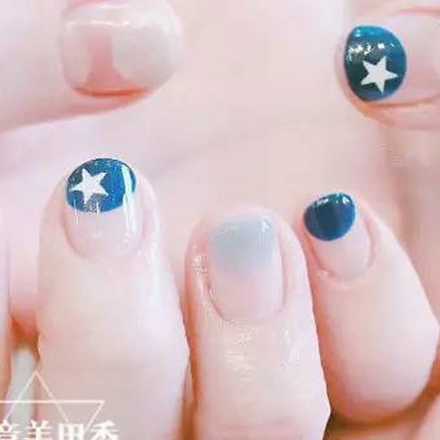 마켓감성 썸머 네일스티커, 타입12, 2세트