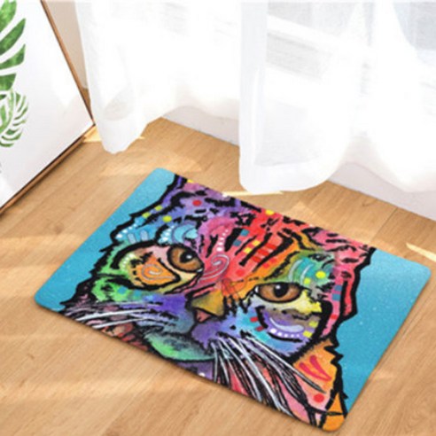 노랜드 Colourful Cat style 다용도 발매트, 4