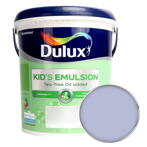 듀럭스 키즈 에멀전 무광 페인트 3L, Precocious Purple, 1개