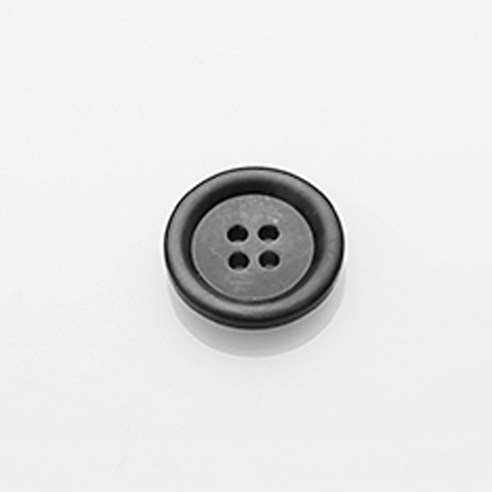 HR빅버튼 플러스 무광 단추 18mm, 블랙, 4개입