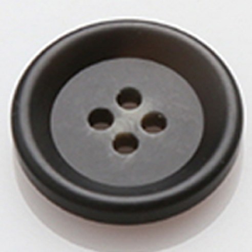 HR빅버튼 모던무광 단추 23mm, 블랙, 4개입
