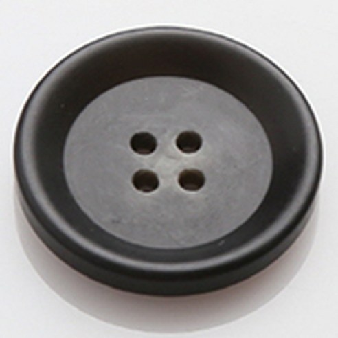 HR빅버튼 모던무광 단추 30mm, 블랙, 4개