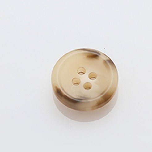 HR빅버튼 코트라무광 단추 18mm, 라이트베이지, 8개입