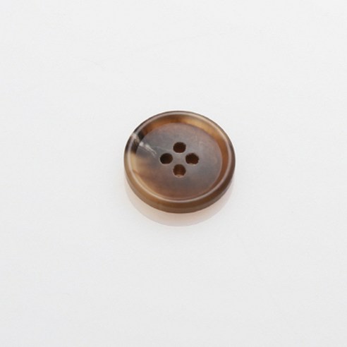 HR빅버튼 디젤무광 단추 18mm, 다크브라운, 12개