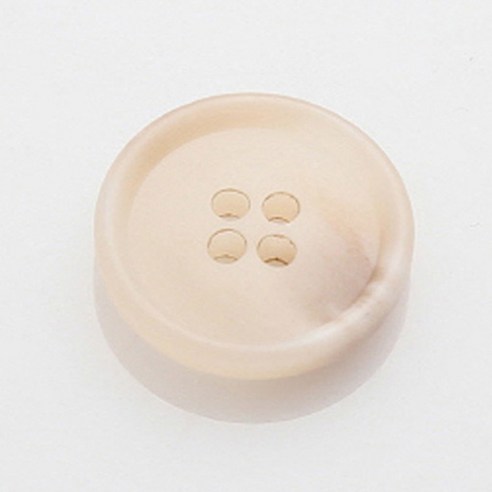 HR빅버튼 마니 무광 단추 18mm, 스킨베이지, 4개입