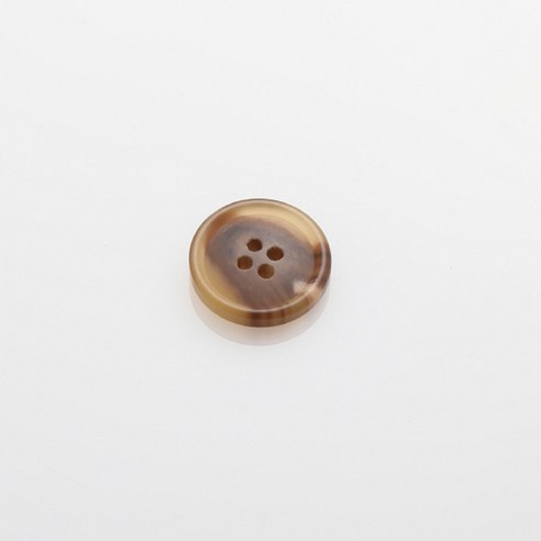 HR빅버튼 디젤무광 단추 18mm, 연브라운, 4개입