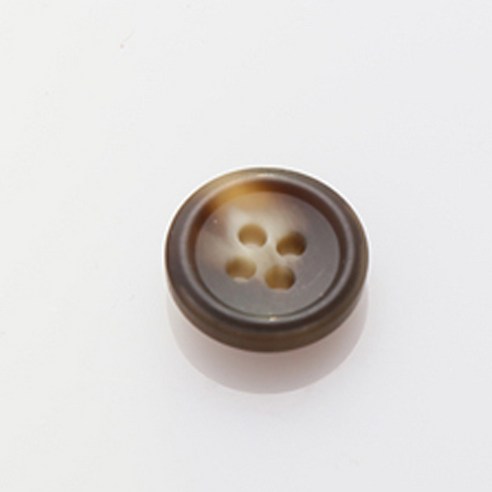 HR빅버튼 코트라무광 단추 18mm, 다크베이지, 4개입
