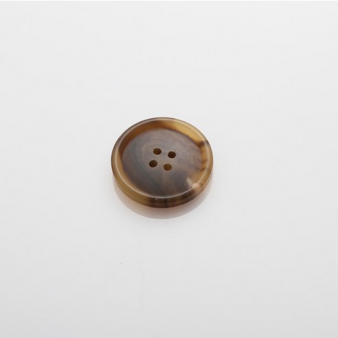 HR빅버튼 디젤무광 단추 28mm, 연브라운, 4개입