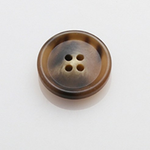 HR빅버튼 잡스무광 단추 23mm, 브라운, 4개입