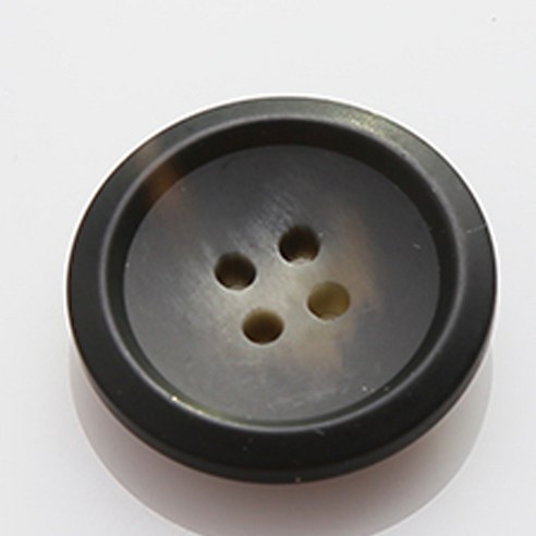 HR빅버튼 코트라무광 단추 28mm, 블랙, 12개입