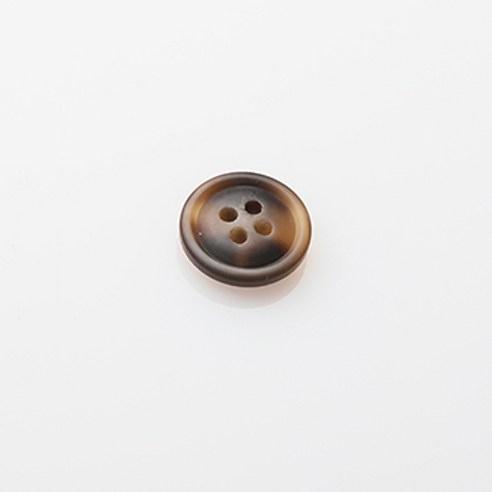 HR빅버튼 호동 무광 단추 18mm, 브라운, 12개입