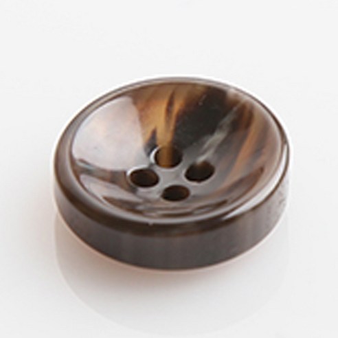 HR빅버튼 웰빙 단추 21mm, 브라운, 8개입