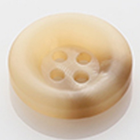 HR빅버튼 브레인 무광 단추 23mm, 연베이지, 12개입