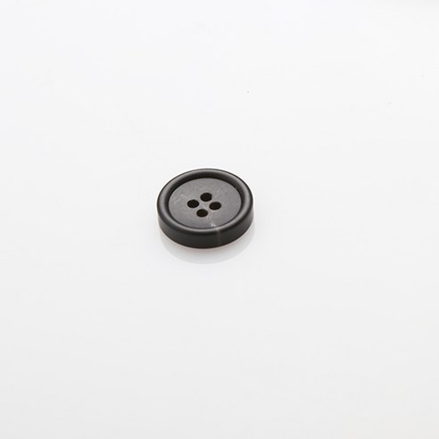 HR빅버튼 썸데이무광 단추 18mm, 블랙, 4개입