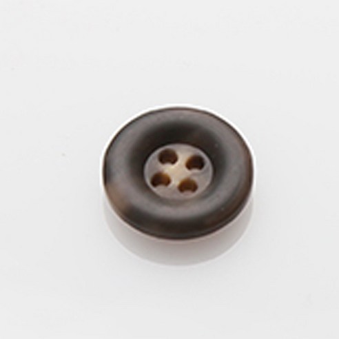 HR빅버튼 어게인 무광 단추 18mm, 브라운, 12개입