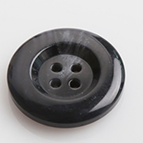 HR빅버튼 네임유광 단추 25mm, 네이비, 4개입