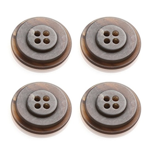 HR빅버튼 테디 단추 25mm, 브라운, 8개입