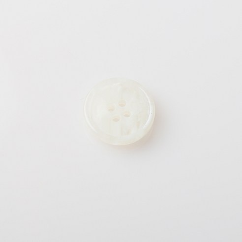 HR빅버튼 유레카 유광 단추 21mm, 화이트, 8개입