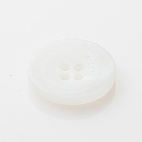 HR빅버튼 폴리탄 단추 23mm, 화이트, 12개입