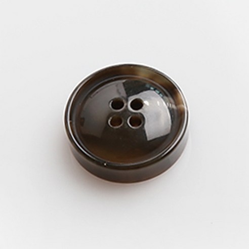 HR빅버튼 볼드 단추 21mm, 브라운, 12개입