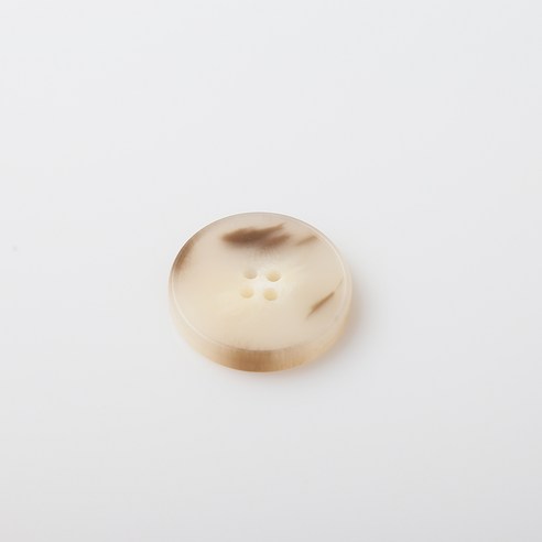 HR빅버튼 가우디 무광 단추 25mm, 라이트베이지, 4개입