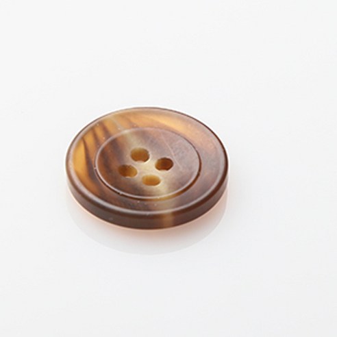 HR빅버튼 폴리탄 단추 23mm, 브라운, 8개입