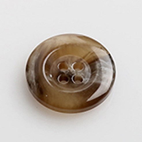 HR빅버튼 네임유광 단추 21mm, 브라운, 8개입