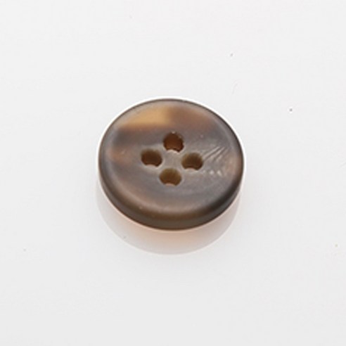 HR빅버튼 플러스접시 무광 단추 15mm, 브라운, 8개입