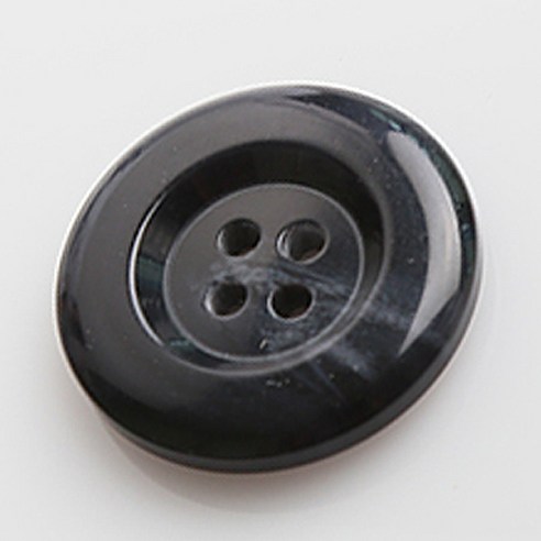 HR빅버튼 네임유광 단추 30mm, 네이비, 4개입