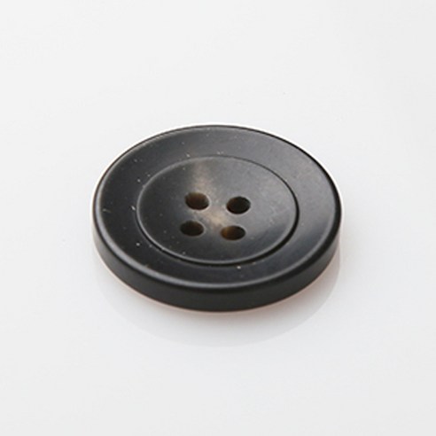 HR빅버튼 폴리탄 단추 25mm, 블랙, 4개입
