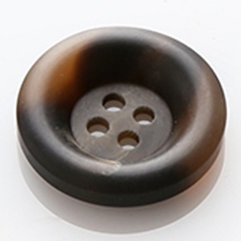 HR빅버튼 브레인 무광 단추 30mm, 선밤색, 12개