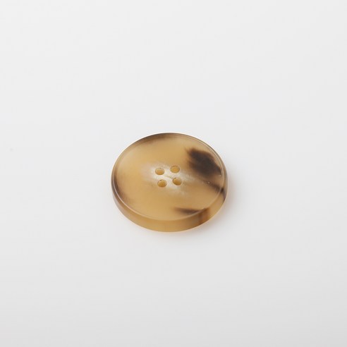 HR빅버튼 가우디 무광 단추 28mm, 다크베이지, 4개입