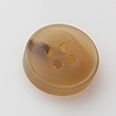 HR빅버튼 레이블 무광 단추 18mm, 베이지, 4개입