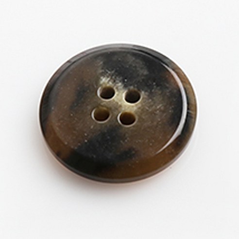 HR빅버튼 안단테 단추 25mm, 다크브라운, 12개입
