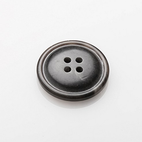 엠버튼 어라운드 18mm 단추, 블랙, 12개