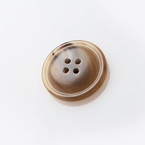 HR빅버튼 어라운드 단추 25mm, 베이지, 4개입