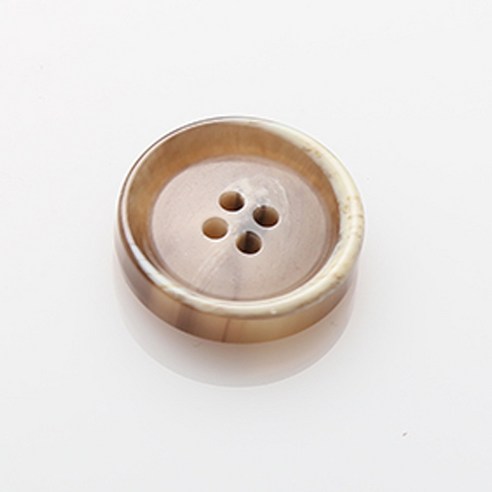 HR빅버튼 커스텀 단추 21mm, 베이지, 4개입