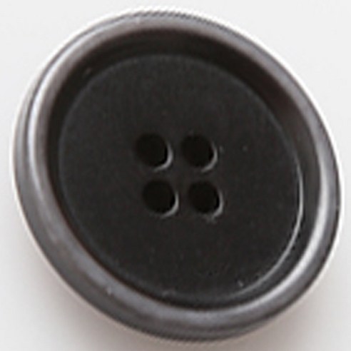 HR빅버튼 멘탈 단추 지름 18mm, 블랙, 4개입
