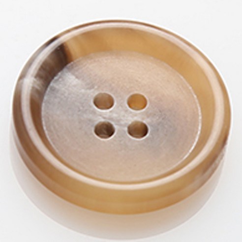 HR빅버튼 봄베이 단추 지름 25mm, 베이지, 8개입