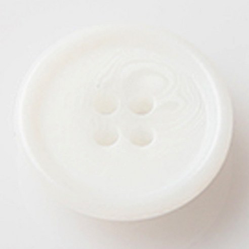 HR빅버튼 멘탈 단추 지름 15mm, 화이트, 4개입
