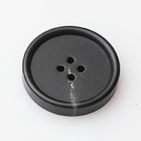 HR빅버튼 메시아 무광 단추 지름 30mm, 블랙, 12개입
