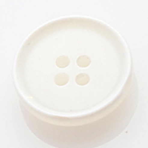 HR빅버튼 멜로우 단추 지름 18mm, 화이트, 8개입