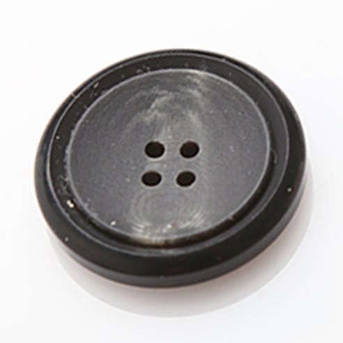 HR빅버튼 도시바 단추 30mm, 블랙, 12개입