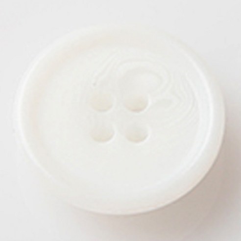 HR빅버튼 멘탈 단추 지름 18mm, 화이트, 4개입