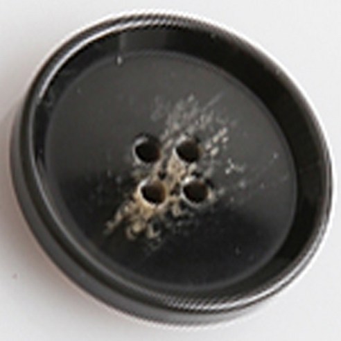 HR빅버튼 멜로우 단추 지름 18mm, 블랙, 4개입