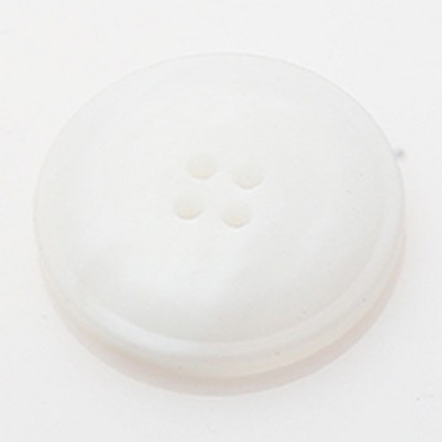 HR빅버튼 티볼리 무광 단추 지름 23mm, 화이트, 4개입