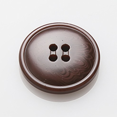 HR빅버튼 디테 단추 25mm, 라이트브라운, 4개입