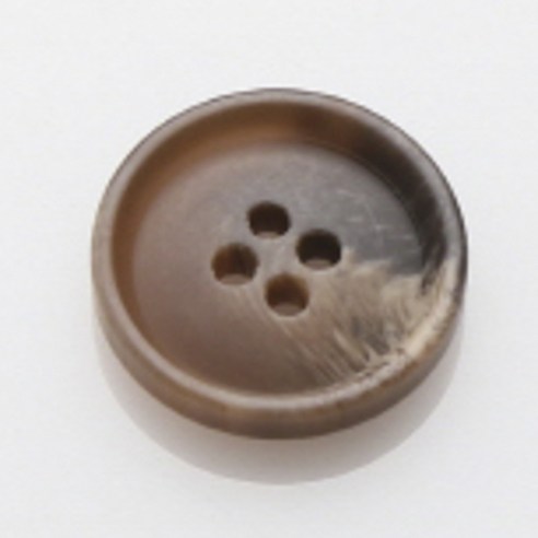 HR빅버튼 아이젠 무광 단추 15mm, 라이트브라운, 4개입