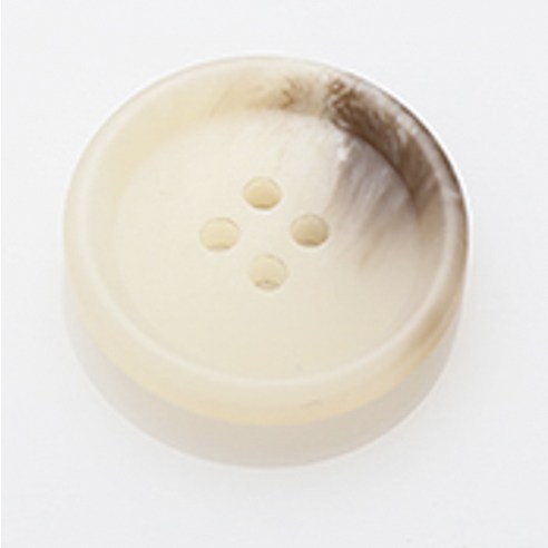 HR빅버튼 아이젠 무광 단추 18mm, 아이보리, 4개입